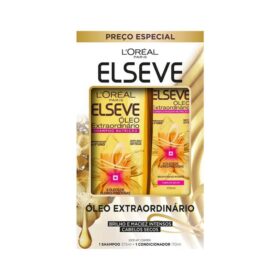 Kit Shampoo Elseve Óleo Extraordinário Nutrição e Brilho Shampoo 375ml + Condicionador Elseve Óleo Extraordinário Nutrição e Brilho Shampoo 170ml
