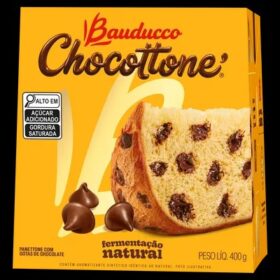 PANETONE COM GOTAS DE CHOCOLATE BAUDUCCO 400 GRAMAS