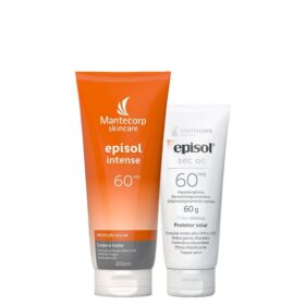 Kit Cuidado da Pele Mantecorp - Protetor Solar Corporal Fps 60 200ml + Protetor Solar Facial Fps 60 60g